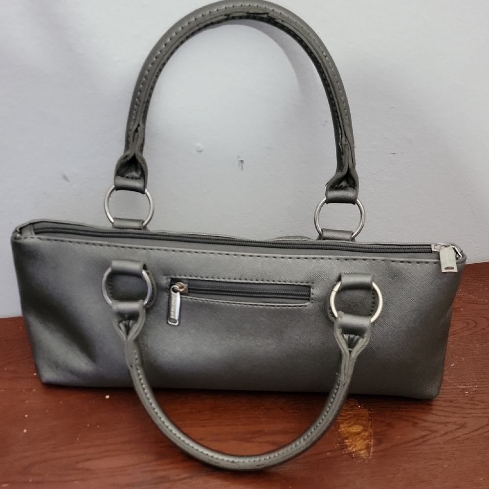 Primeware Insulated Wine Clutch Bag & Lunch Tote - Steel Gray Metallic